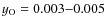 $y_{\rm O}=0.003{-}0.005$