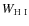 $W_{\rm H~ I}$