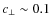 $c_\perp \sim 0.1$