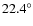 $22.4^\circ$