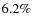 $6.2\%$