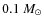 $0.1~M_\odot$