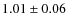 $1.01\pm0.06$