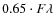 $0.65 \cdot F \lambda $