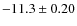 $-11.3\pm0.20$