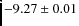 $-9.27\pm0.01$