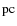 $\rm pc$