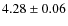 $4.28\pm0.06$