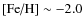 $\mbox{[Fe/H]}\sim{-2.0}$