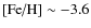$\mbox{[Fe/H]}\sim{-3.6}$