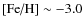 $\mbox{[Fe/H]}\sim{-3.0}$