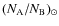 $(N_{\rm
A}/N_{\rm B}) _{\odot}$