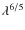 ${\lambda}^{6/5}$