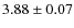 $3.88\pm0.07$