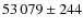 $53\,079\pm244$