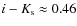$i-K_{\rm s} \approx 0.46$