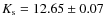 $K_{\rm s} =
12.65\pm0.07$
