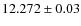 $12.272\pm0.03 $