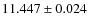$11.447\pm0.024$