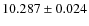 $10.287\pm0.024$