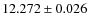 $12.272\pm0.026 $