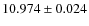 $10.974\pm0.024 $