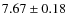 $7.67\pm0.18$