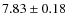 $7.83\pm0.18$