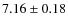 $7.16\pm0.18$