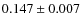 $0.147\pm0.007$