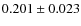 $0.201\pm0.023$