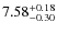 $\rm 7.58^{+0.18}_{-0.30}$