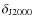 $\delta_{\rm J2000}$