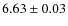 $6.63\pm0.03$