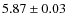 $5.87\pm0.03$