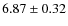 $6.87\pm0.32$