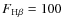 $F_{\rm H\beta}=100$