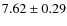 $7.62\pm0.29$