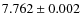 $7.762\pm0.002$