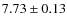 $7.73\pm0.13$
