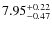 $\rm 7.95^{+0.22}_{-0.47}$