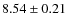 $8.54\pm0.21$