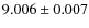 $9.006\pm0.007$