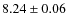 $8.24\pm0.06$