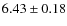 $6.43\pm0.18$