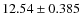 $12.54\pm0.385$