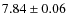 $7.84\pm0.06$