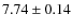 $7.74\pm0.14$