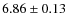 $6.86\pm0.13$