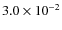 $3.0\times10^{-2}$